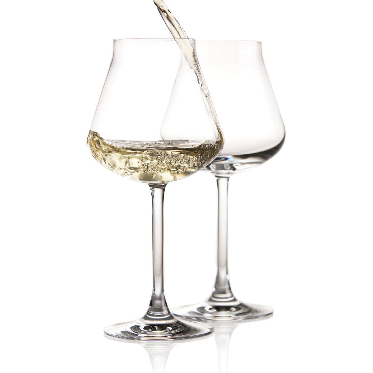 Chateau Baccarat Crystal, Degustation White Wine, Boxed Pair